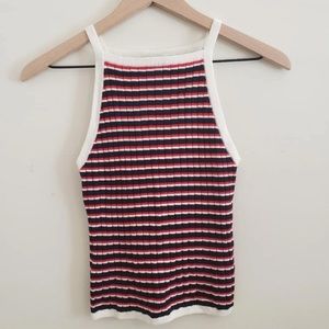 NWT H&M high neck ribbed tank top